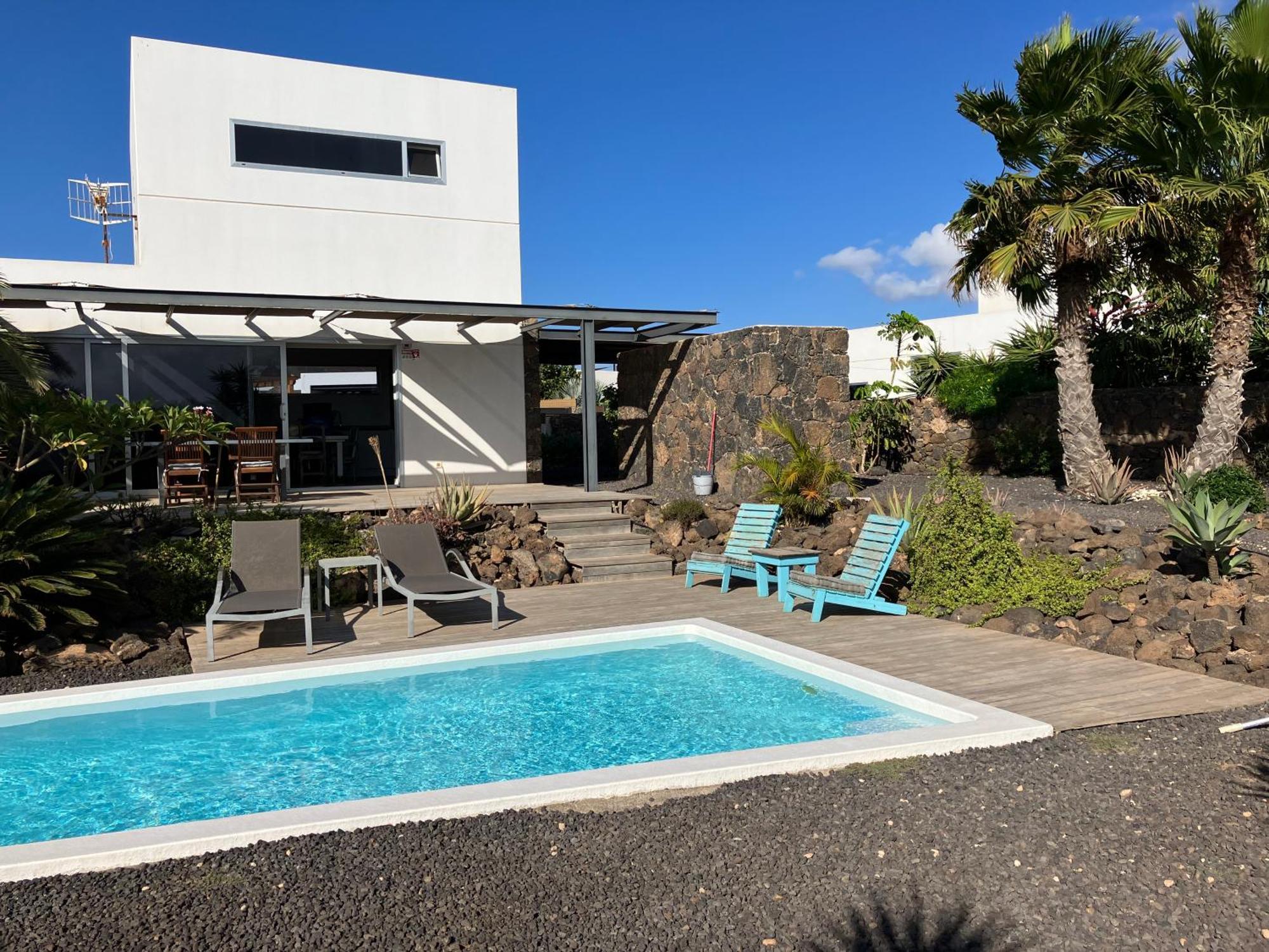 Majanicho Rock - Villa With Heated Pool 拉哈雷斯 外观 照片